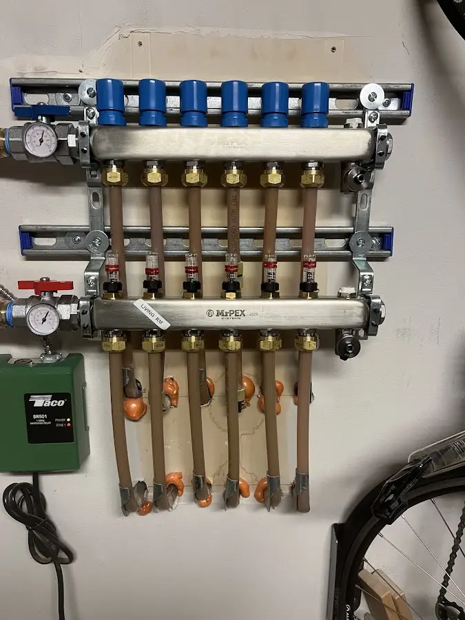 Plumber performing Gas Leak Detection at a residential property in Granite Quarry